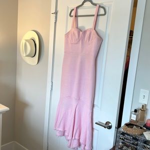 Zara Barbie pink tweed dress